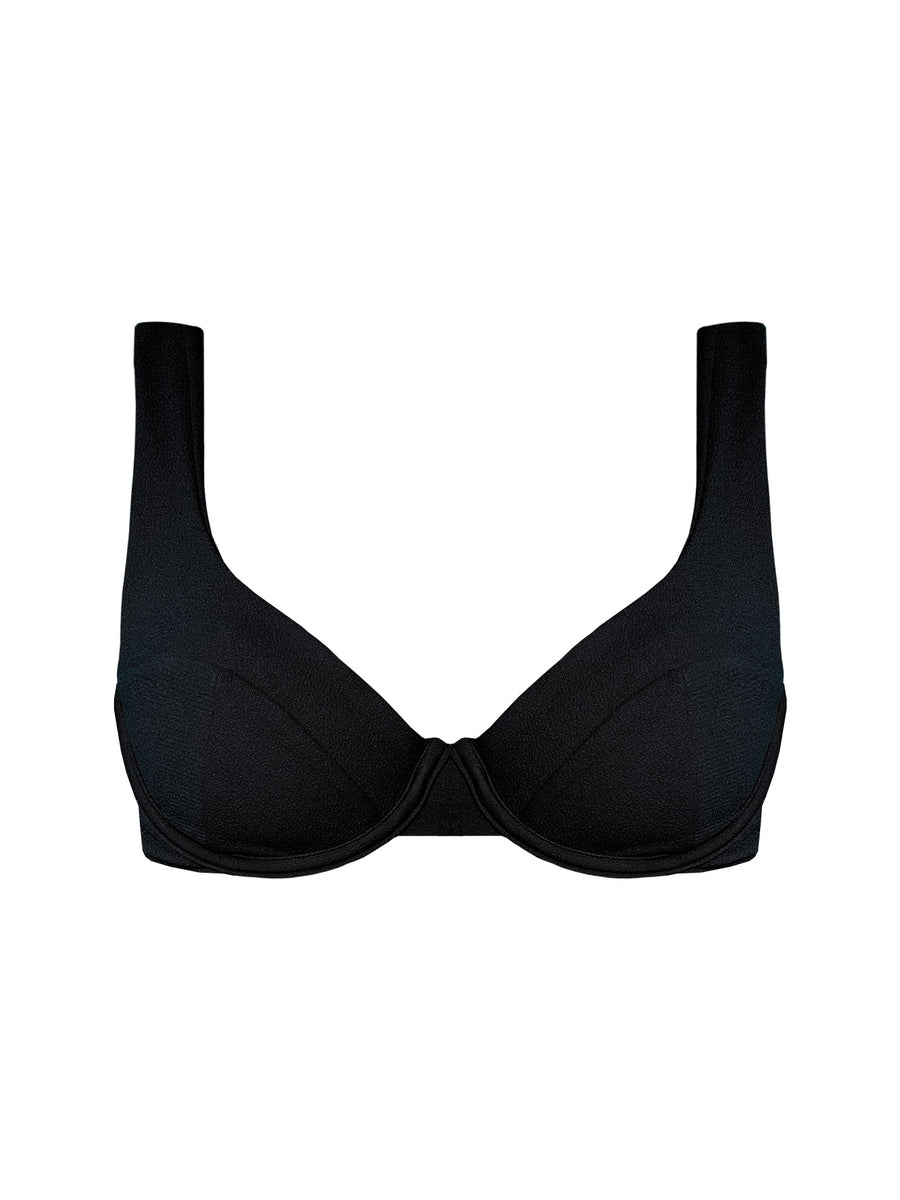 TOP BRIGITTE - SAND BLACK