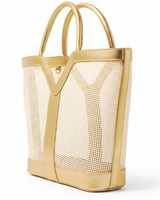 BOLSA ENCOSTA - DOURADA