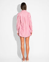 CHEMISE RUTH - LISTRADO ROSA